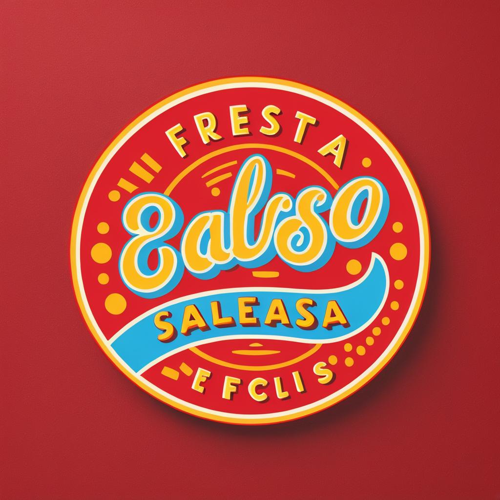 Vintage Fiesta Salsa Logo Design Inspiration