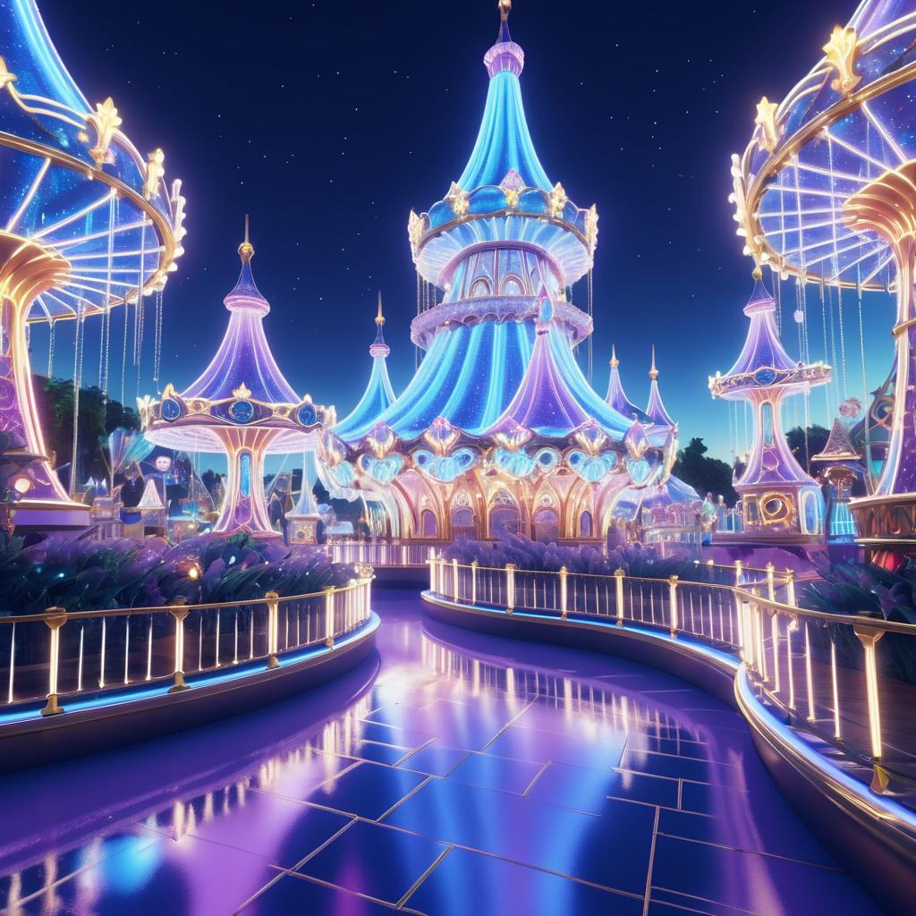 Enchanting Electric Opal Amusement Park