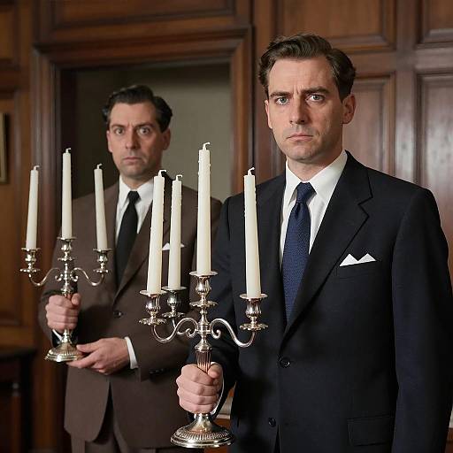 Mid-20th Century Formal Photograph of Two Men