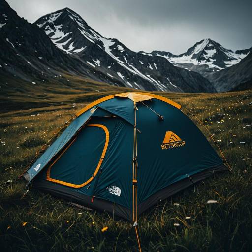 Cinematic North Face Tent in Mountain Meadow