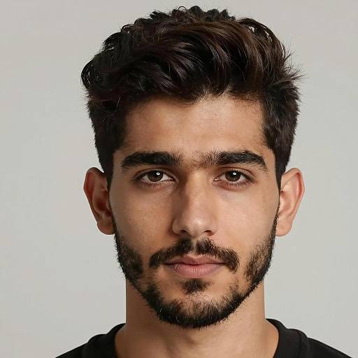 Confident Young Man Portrait Close-Up