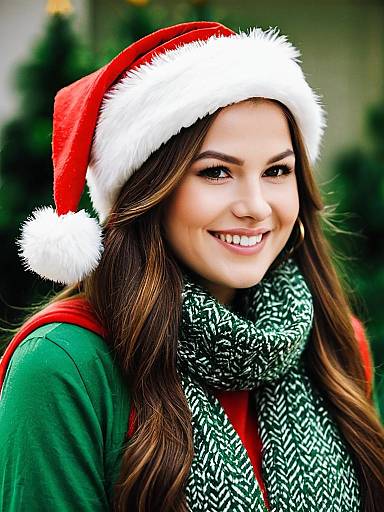 Festive Christmas Costume Portrait