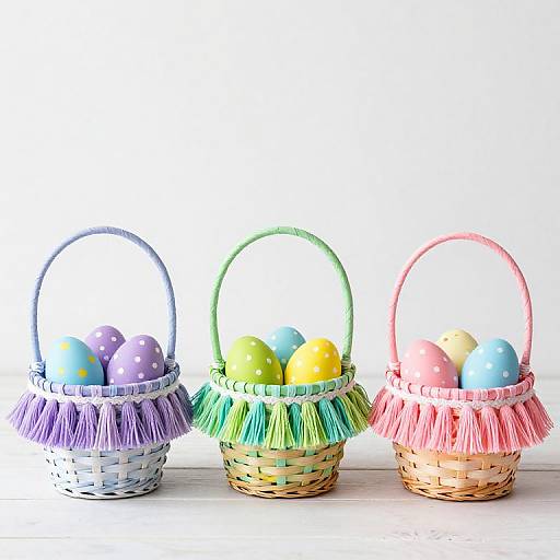 DIY Tassel Easter Egg Baskets