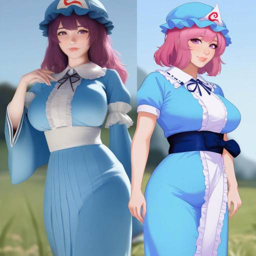 Saigyouji Yuyuko Inspired Digital Portraits