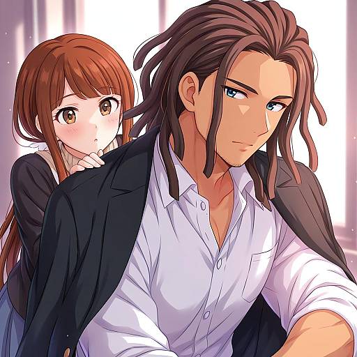 Illustration of Hagakure yasuhiro, danganronpa (series) in the style of Sekina