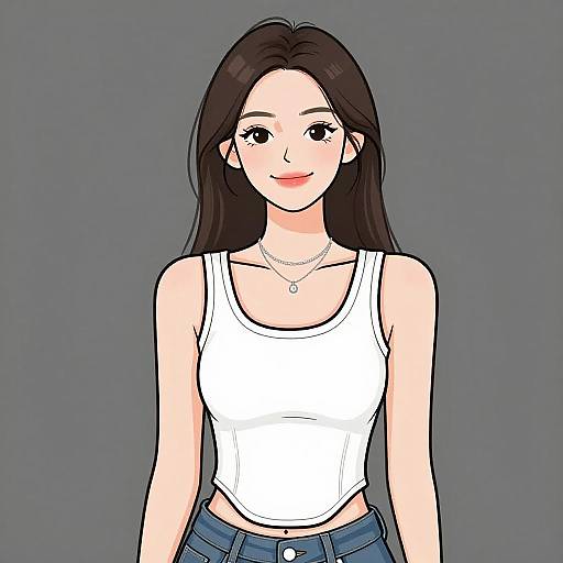 Smiling Woman in Casual Streetwear