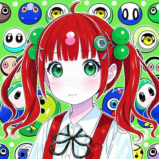Illustration of Andou ringo, puyopuyo in the style of Fujigaya arctia
