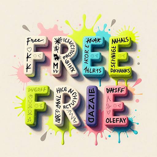 Surreal 3D Handwritten Word Art