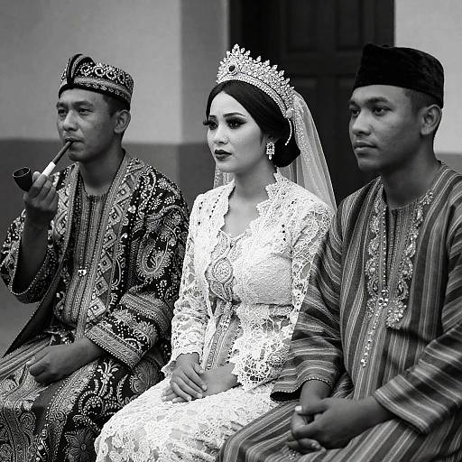 Elegant Portrait of Traditional Attire