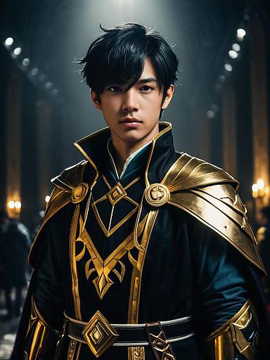 Photorealistic Man in Childe Cosplay