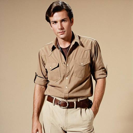 Man in 1980s Western Style Outfit