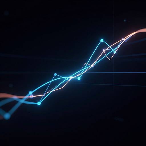 Neon Ecart Mathematical Graph
