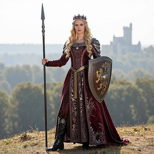Noble Medieval Warrior Queen