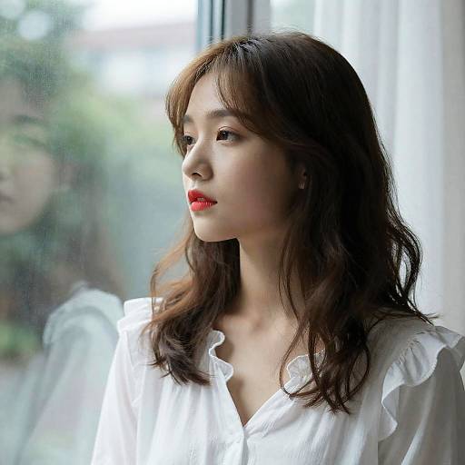 Softly Lit Portrait of a Young Woman