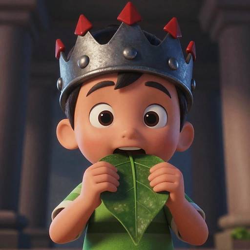 Excited Child in CGI Animation