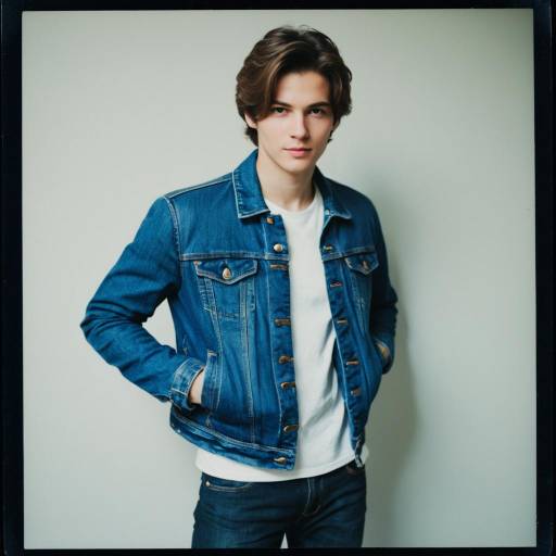 Young Man in Denim Jacket