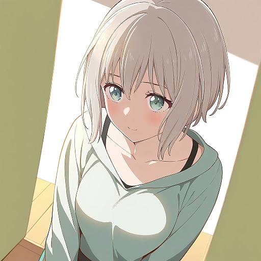 Illustration of Aoba moca, bang dream! in the style of Poronegi