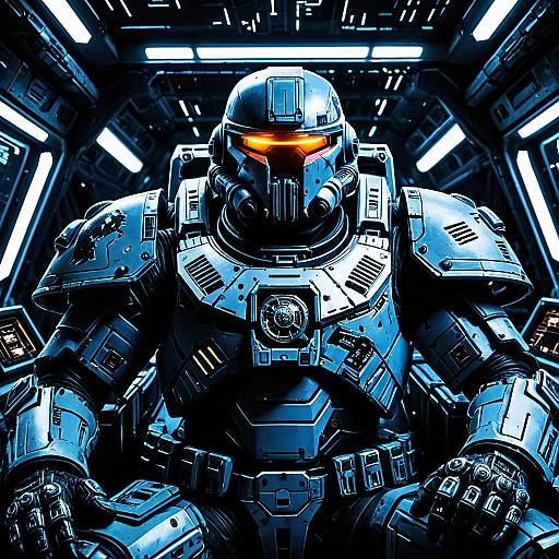 Elite Space Marine in Advanced Armor