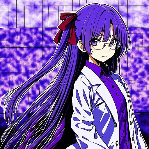 Illustration of Asakura rikako, touhou in the style of Ikeuchi tanuma