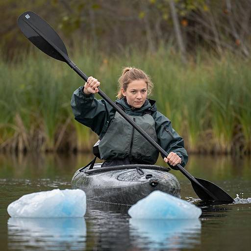 Paddling Through Nature's Serenity