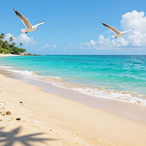 Photorealistic 8K Tropical Beach Scene