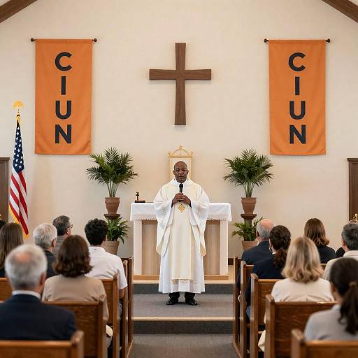 Vibrant Church Service Photography Scene