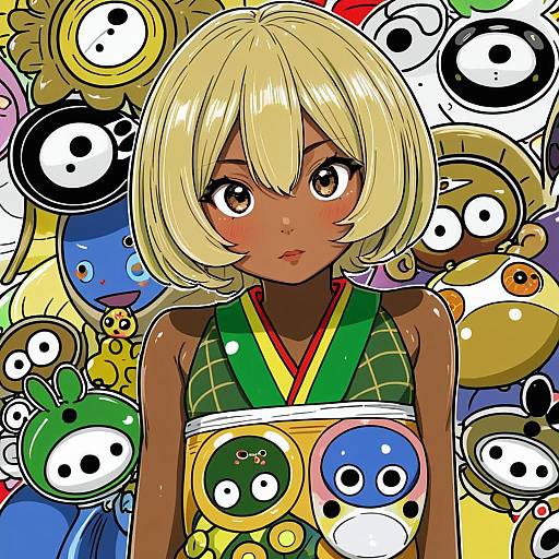 Illustration of Angol mois, keroro gunsou in the style of Nishihara isao