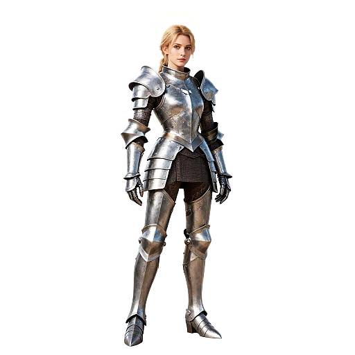 Realistic Paladin Girl with Halo