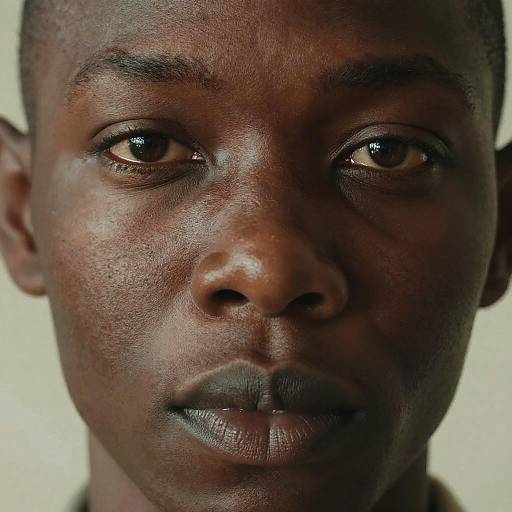 Detailed Close-Up African Portrait