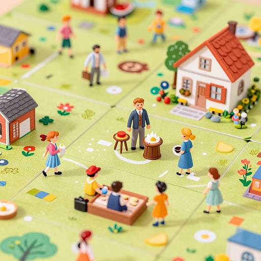 Joyful Cottagecore Crime Scene Illustration