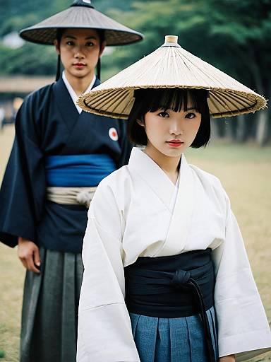 Korean and Japanese Fashion in Nature