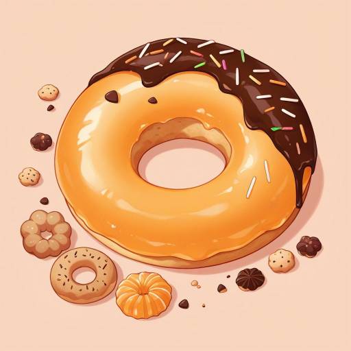 Gleeful Pastries with Chocolate and Caramel