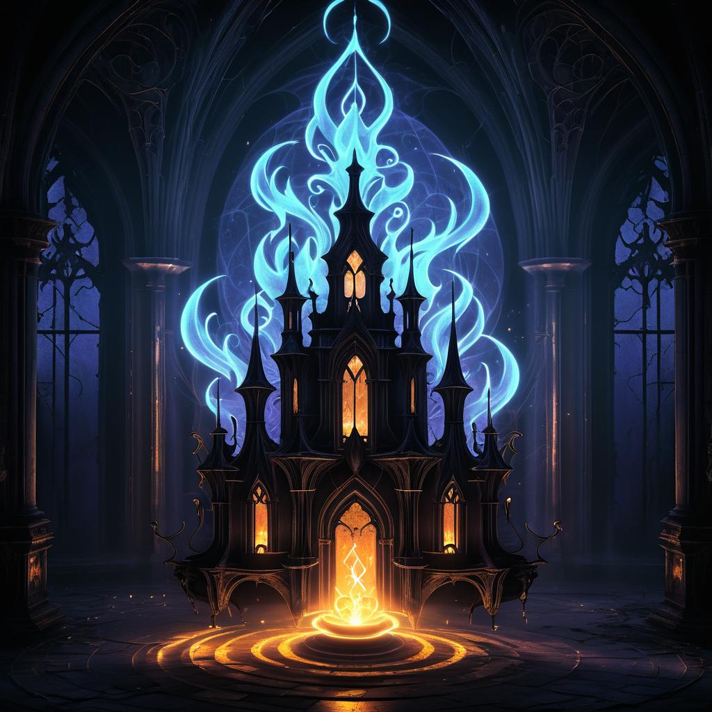 Gothic Chandelure in Abandoned Mansion