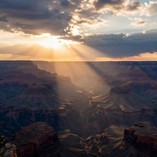 Golden Light Over Majestic Canyon