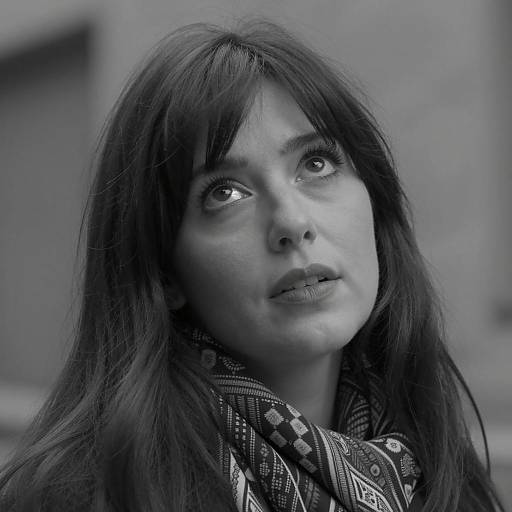 Intense Gaze: A Black and White Portrait