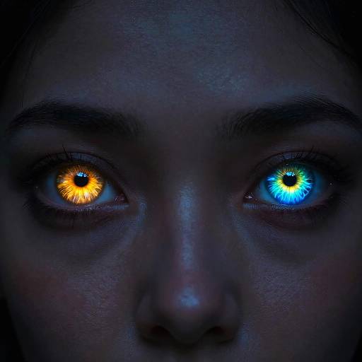 Close-Up of Tiefling's Supernatural Eyes