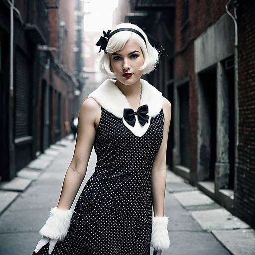 Elegant 1920s Cruella Costume Photography