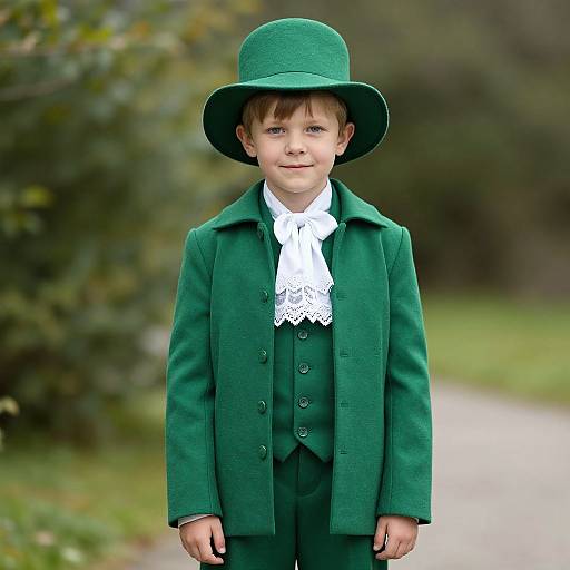 Young Boy in Stephens Green Costume
