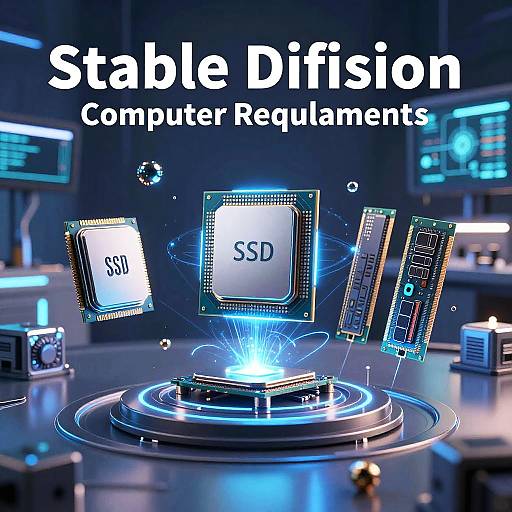 Futuristic Hardware Components Visualization