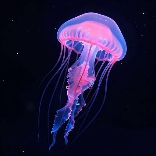 Bioluminescent Jellyfish in 3D