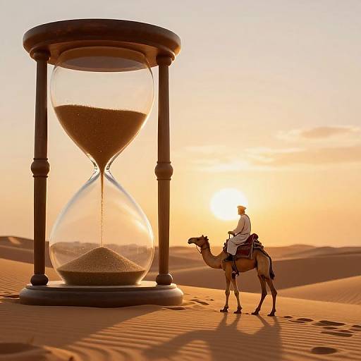 Surreal Desert Time Passage Scene