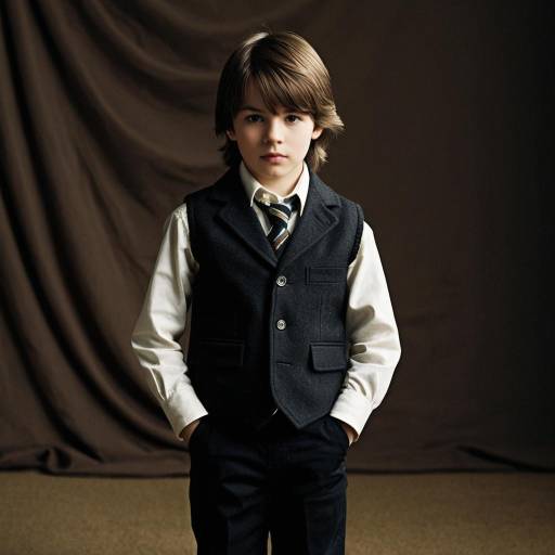 Young Boy in Traditional English Outfit