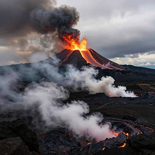 Apocalyptic Volcanic Wasteland Scene