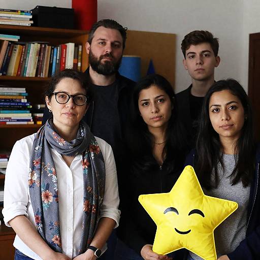 Candid Moment in a Cluttered Space