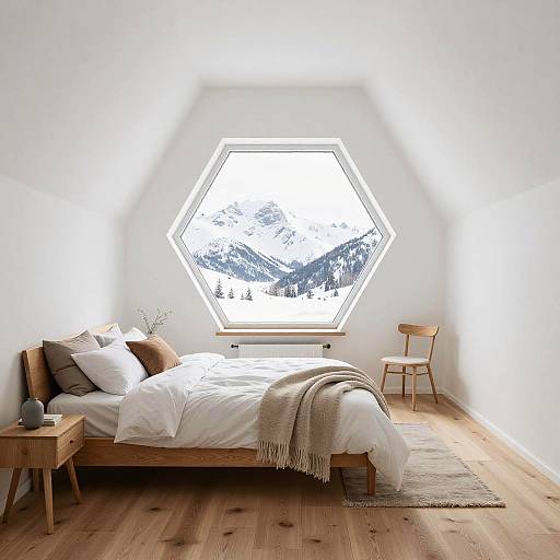 Scandinavian Pentagon Bedroom Design