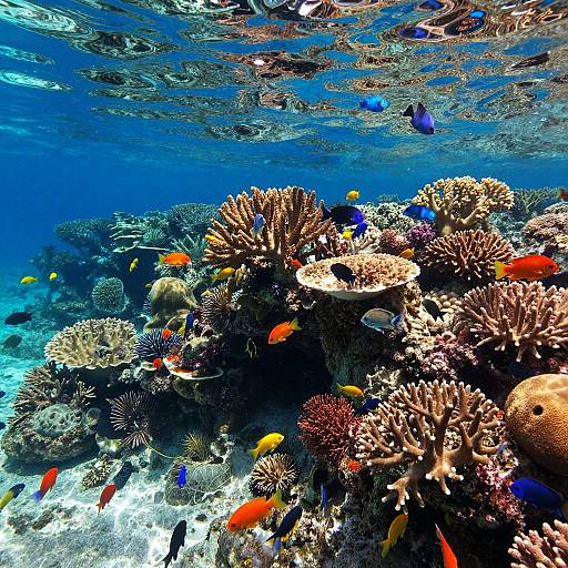 Vibrant Underwater Coral Reef Scene