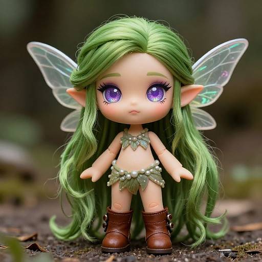 Retro Fairy DnD Character Portrait