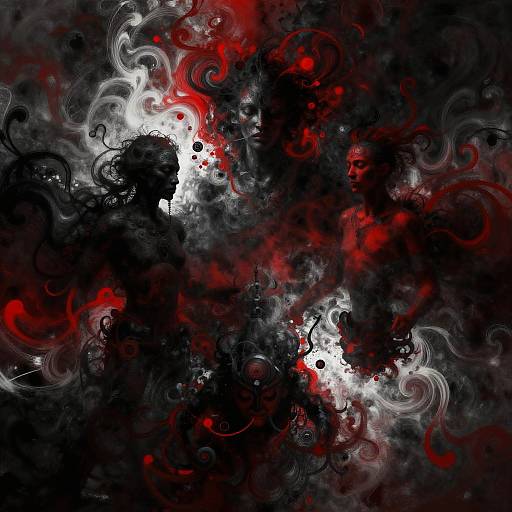 Abstract Tribal Surrealism Artwork