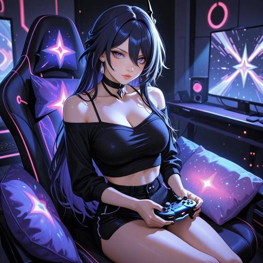 Chill Gaming Vibes in a Minimalist Room