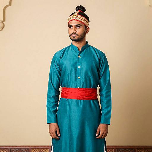 Elegant Indian Genie Costume Portrait